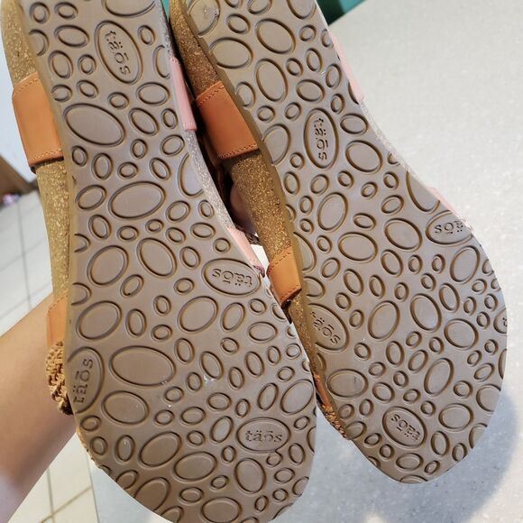 Taos Trulie Braided Cork Leather Sandal PINK Size EU 38 / US 8-8.5 - Picture 7 of 8